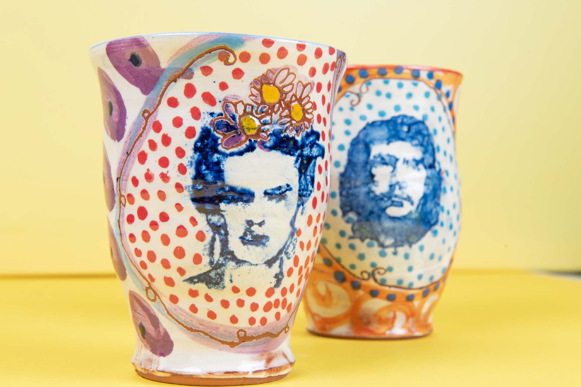 Frida & Che, bicchieri in ceramica Hélène Hostein Noé